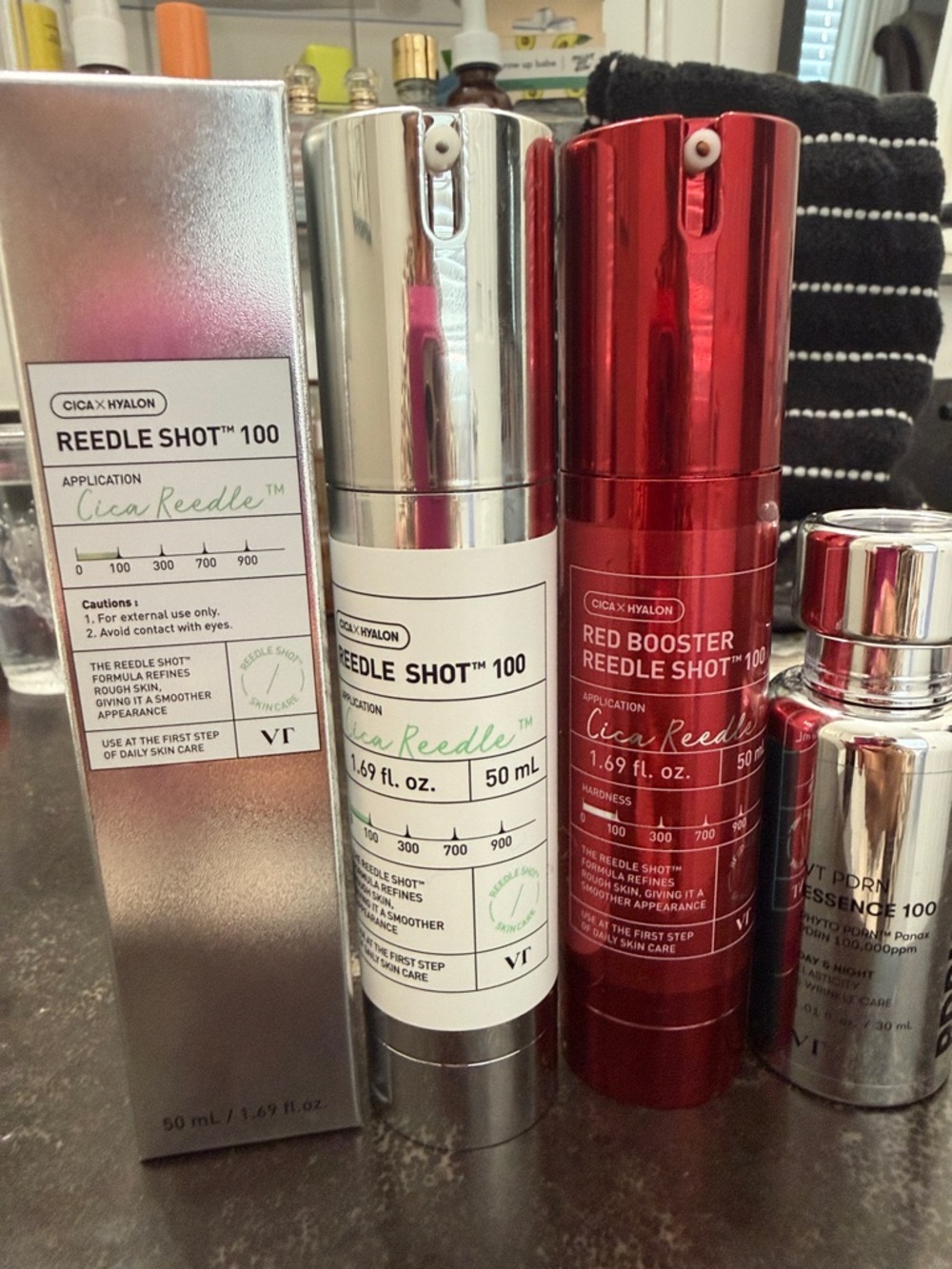 VT Cica Reedle Shot 100 Moisturizer — White & Red